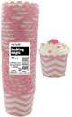 Baking Cups - Chevron Light Pink